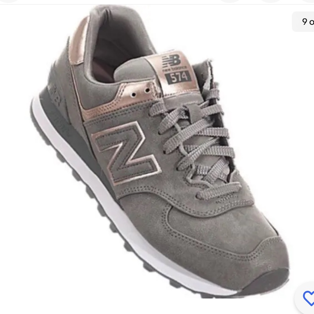 New Balance 574 - size womens 8- extremely rare Rose Gold